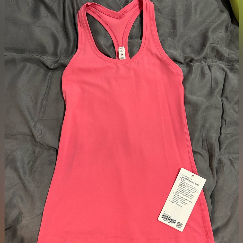 lululemon athletica guava Pink Racerback Tank size 4 nwt